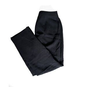 Ann Taylor Black Trouser Pants Women Sz 6 Wide Leg High Waisted Black Career EUC